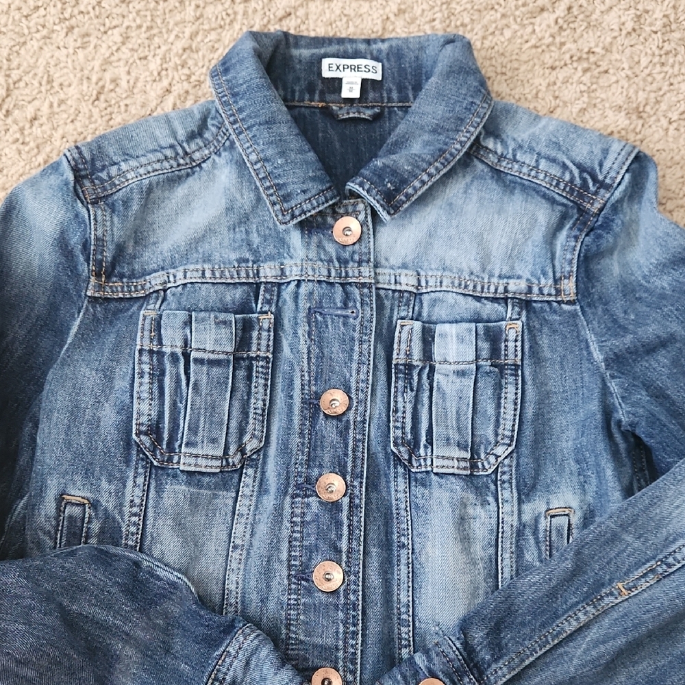 Express Light Blue Denim Jacket